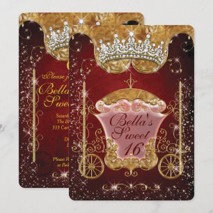 Royal Bling Princess Party Einladungen