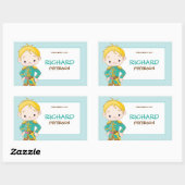 Royal Blonde Prince Book Label / Gift Tag Sticker (Blatt)