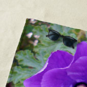 "Royal Bloom: Der Lila Hibiskus" Strandtuch (Beispiel)