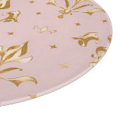 Royal Bloom Round Untersetzer Schneidebrett (Ecke)