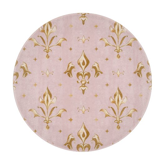 Royal Bloom Round Untersetzer Schneidebrett (Vorderseite)