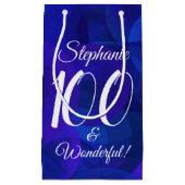 Royal Blue 100 und Wonderful Birthday Party Kleine Geschenktüte (Vorderseite)