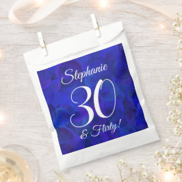 Royal Blue 30 und Kokette Geburtstagsparty Geschenktütchen