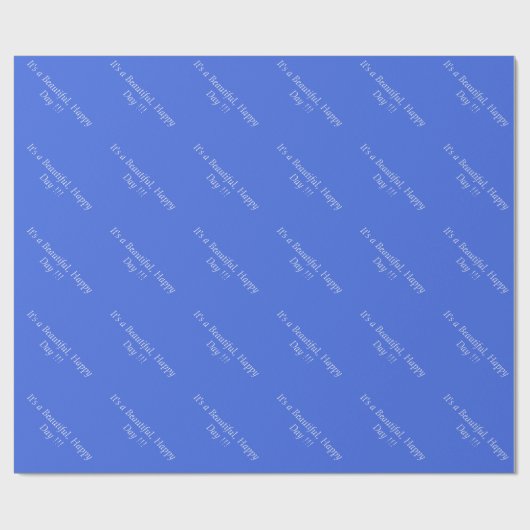 Royal Blue 4169E1 - Benutzerdefinierte Meldung ode Geschenkpapier (Flach)