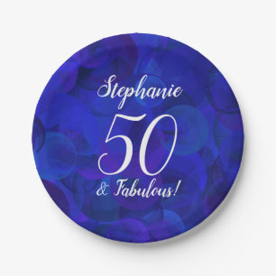 Royal Blue 50 und fabelhafte Geburtstagsparty Pappteller