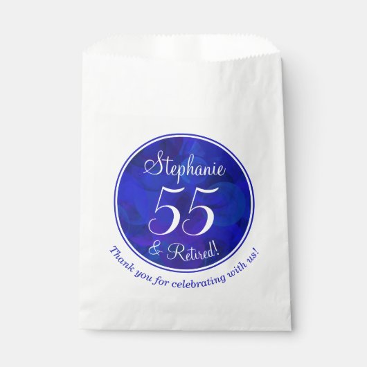 Royal Blue 55 und Party für Rentenersatz Geschenktütchen (Vorderseite)