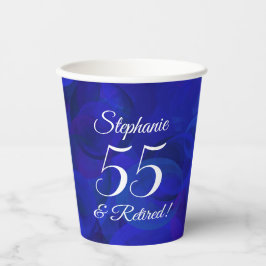 Royal Blue 55 und Party für Rentenersatz Pappbecher