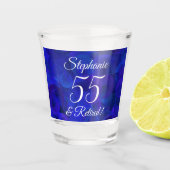 Royal Blue 55 und Rentabilitation Schnapsglas (Vorderseite)