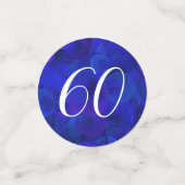 Royal Blue 60 und Party für Rentenersatz Konfetti (Klein Vorderseite)