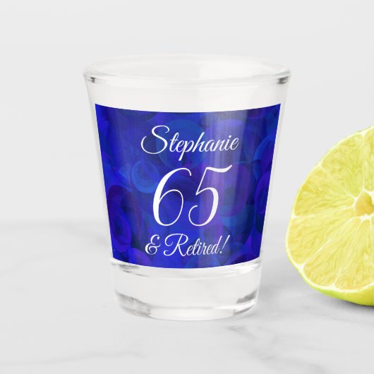 Royal Blue 65 und Rentabilisierung Schnapsglas (Vorderseite)
