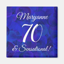 Royal Blue 70 & Sensational Birthday Party Magnet