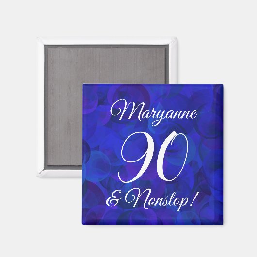 Royal Blue 90 und Nonstop Birthday Party Magnet (Vorderseite/Rückseite)