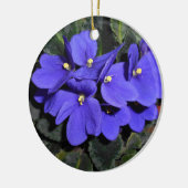 Royal Blue African Violet Keramik Ornament (Links)