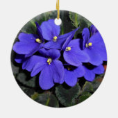 Royal Blue African Violet Keramik Ornament (Hinten)