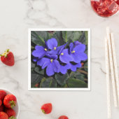 Royal Blue African Violet Serviette (Beispiel)