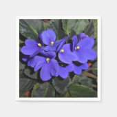 Royal Blue African Violet Serviette (Vorderseite)