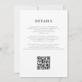 Royal Blue Agate Silver Wedding QR Code Einladung (Rückseite)