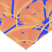 Royal Blue and Citrus Orange Tropical Art Design Kurzer Tischläufer (Ecke)