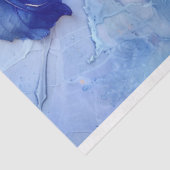 Royal Blue and Gold Botanic Tissue Paper Seidenpapier (Ausschnitt)