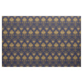 Royal Blue and Gold Damask Design Stoff (Fat Quarter (45,7 x 55,9 cm))