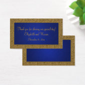 Royal Blue and Gold Gastgeschenk Hochzeit Tag (Schreibtisch)