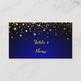 Royal Blue and Gold Popular Wedding Card Platzkarte