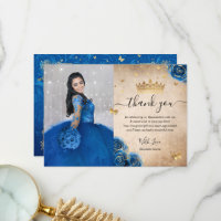 Royal Blue and Gold Rose Quince Foto Geburtstag