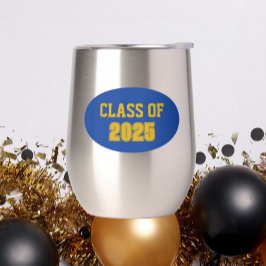 Royal Blue and Gold School Colors Class Year