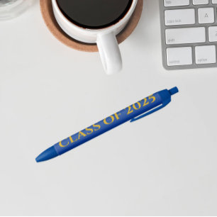 Royal Blue and Gold School Colors Class Year Kugelschreiber