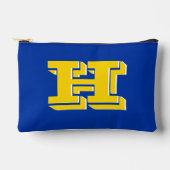Royal Blue and Gold Team Pride Monogram Zubehörtasche (Vorderseite)
