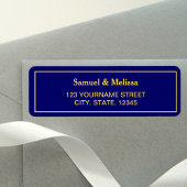 Royal Blue and Gold Wedding