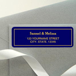 Royal Blue and Gold Wedding