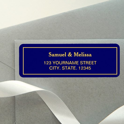 Royal Blue and Gold Wedding