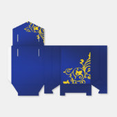 Royal Blue and Gold Wedding Geschenkschachtel (Ungefaltet)