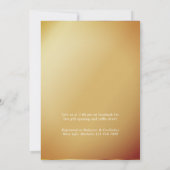 Royal Blue and Imitate Foil Gold Drive By Showdown Einladung (Rückseite)