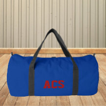 Royal Blue and Red School Colors with Letters