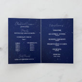Royal Blue and Starry Night Quinceanera Programm (Innenseite)