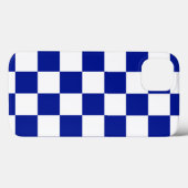 Royal Blue and White Checkered Pattern Case-Mate iPhone Hülle (Rückseite (Horizontal))