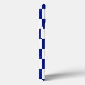 Royal Blue and White Checkered Pattern Case-Mate iPhone Hülle (Rückseite / Rechts)