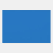 Royal Blue and White Cross Stitch Floral Geschenkpapier Set (Vorderseite 3)