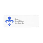Royal Blue and White Fleur-de-lis (Vorne)