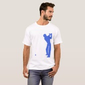 Royal Blue and White Golf T-Shirt (Vorne ganz)