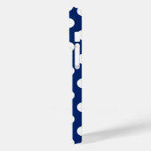 Royal Blue and White Polka Dots Stilvoll Case-Mate iPhone Hülle (Rückseite / Links)