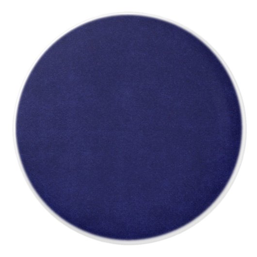 Royal Blue and White Round Custom Keramik Knock Keramikknauf (Vorderseite)