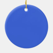 Royal Blue and White Surfing Keramik Ornament (Hinten)