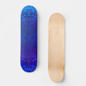 Royal Blue Aquamarin Gemstone Skateboard (Vorderseite)