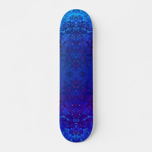 Royal Blue Aquamarin Gemstone Skateboard (Vorne)