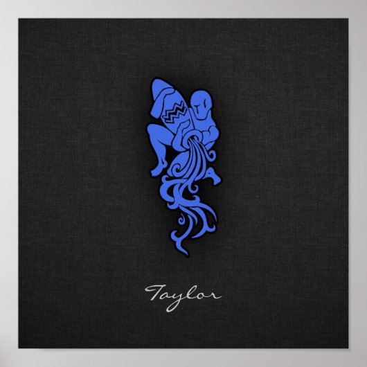 Royal Blue Aquarius Poster (Vorne)