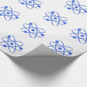 Royal Blue Atom Geschenkpapier (Ecke)
