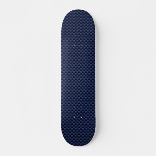 Royal Blue Automotive Carbon Fiber Weave Style Skateboard (Vorne)